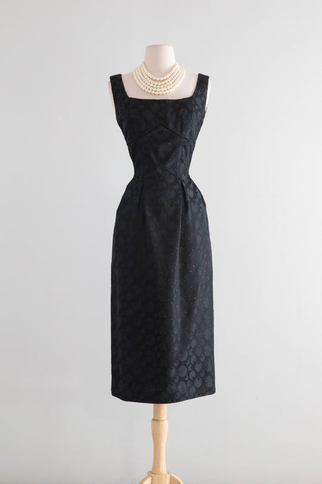 Iconic 1950's Dior Inspired Cocktail Dress & Jacket By Suzy Perette / M