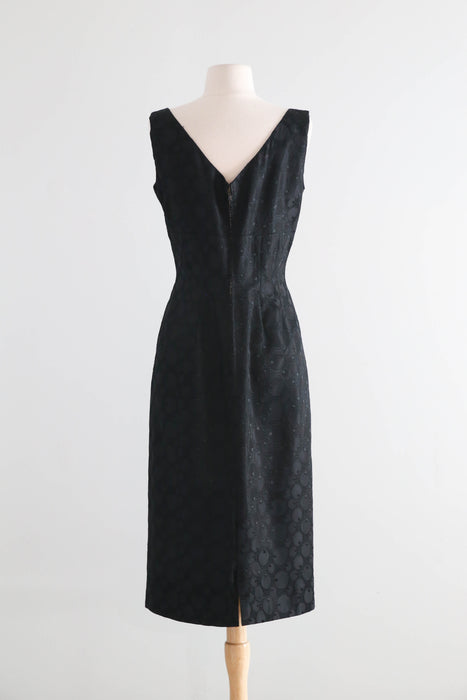 Iconic 1950's Dior Inspired Cocktail Dress & Jacket By Suzy Perette / M