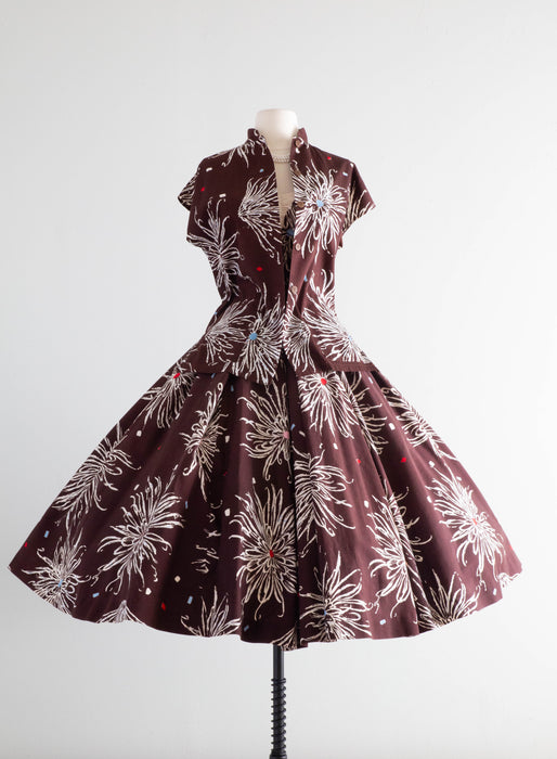 Fabulous 1950's Alfred Shaheen Blossom Time! Hawaiian Halter Dress & S Xtabay Vintage Fabulous 1950's Alfred Shaheen Blossom Time! Hawaiian Halter Dress & S Xtabay Vintage