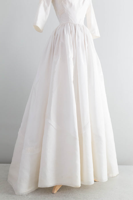 Spectacular 1950s Cahill of Beverly Hills Wedding Gown / Small
