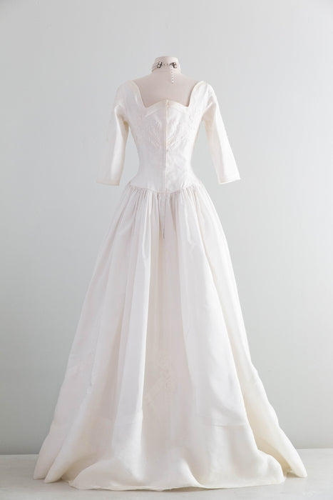 Spectacular 1950s Cahill of Beverly Hills Wedding Gown / Small