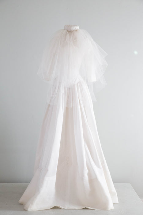 Spectacular 1950s Cahill of Beverly Hills Wedding Gown / Small