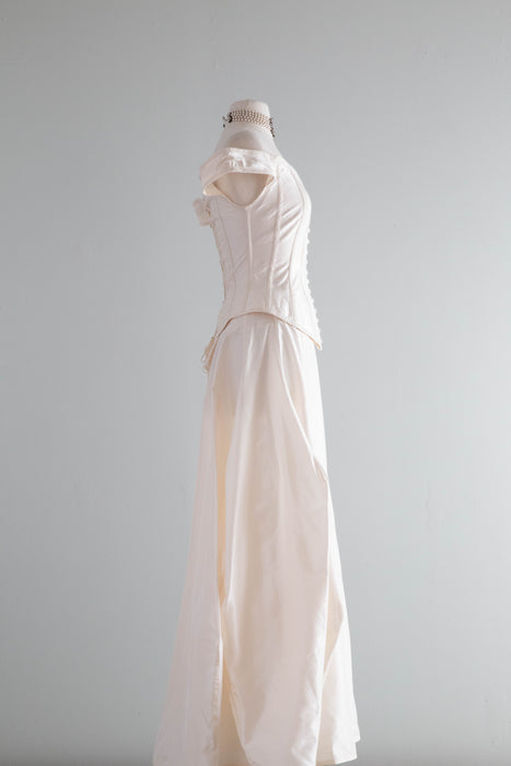 RARE Vintage Designer Kaat Tilley Belgium Couture Wedding Gown Corset Xtabay Vintage RARE Vintage Designer Kaat Tilley Belgium Couture Wedding Gown Corset Xtabay Vintage