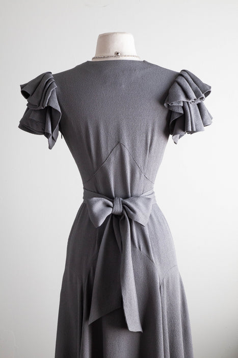Vintage 1930's Style Silk Evening Dress / SM Xtabay Vintage Vintage 1930's Style Silk Evening Dress / SM Xtabay Vintage