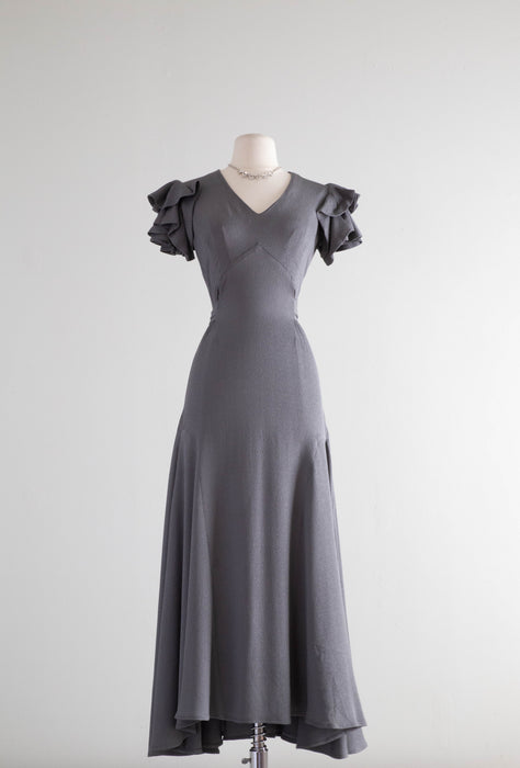 Vintage 1930's Style Silk Evening Dress / SM Xtabay Vintage Vintage 1930's Style Silk Evening Dress / SM Xtabay Vintage