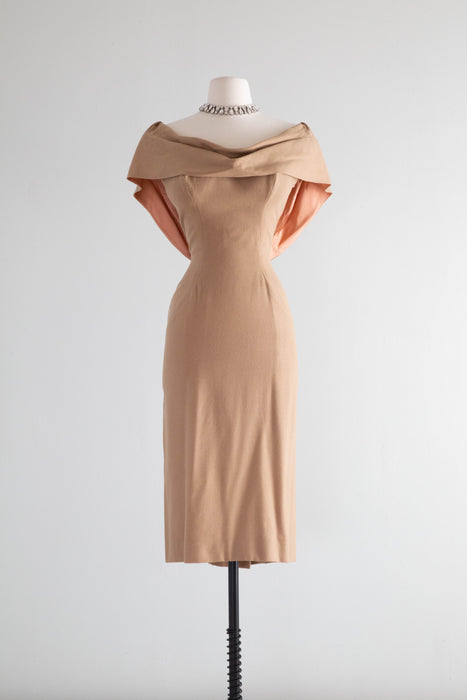 Cocktail Glamour By Beaumelle 1950's Wiggle Dress With Tails / SM – Xtabay Vintage