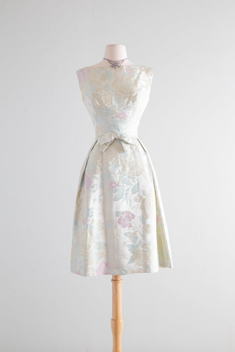 Stunning Early 1960's Silk Brocade Cocktail Dress By Hattie Carnegie / – Xtabay Vintage Stunning Early 1960's Silk Brocade Cocktail Dress By Hattie Carnegie / – Xtabay Vintage