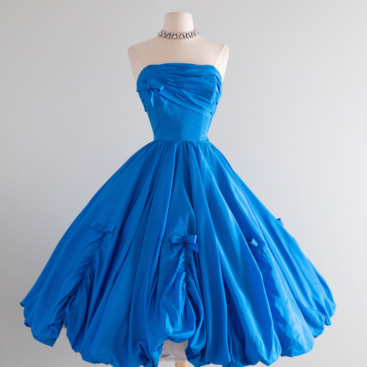 Vintage 1950's Cote D'Azur Blue Formal Dress By Cotillion / Small – Xtabay  Vintage
