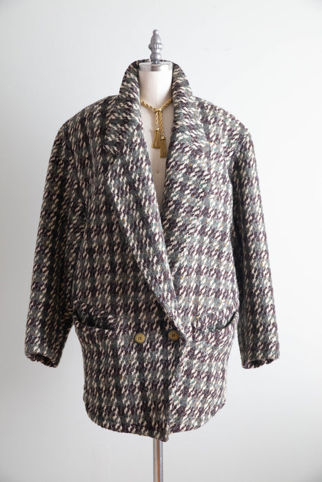 Vintage Avant-Garde Byblos Oversized Wool Coat – Made in Italy, c. 1980s / SM