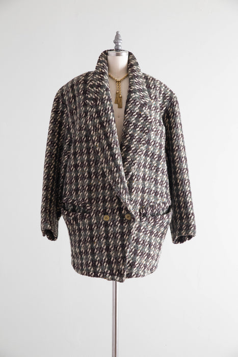 Vintage Avant-Garde Byblos Oversized Wool Coat – Made in Italy, c. 1980s / SM