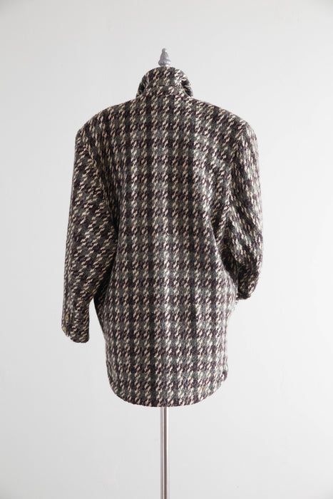 Vintage Avant-Garde Byblos Oversized Wool Coat – Made in Italy, c. 1980s / SM
