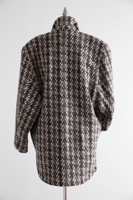 Vintage Avant-Garde Byblos Oversized Wool Coat – Made in Italy, c. 1980s / SM