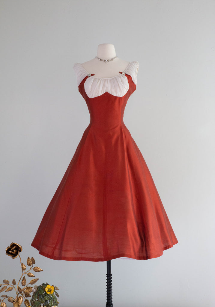 open lace back dress Rare 1950's Bettie Page 