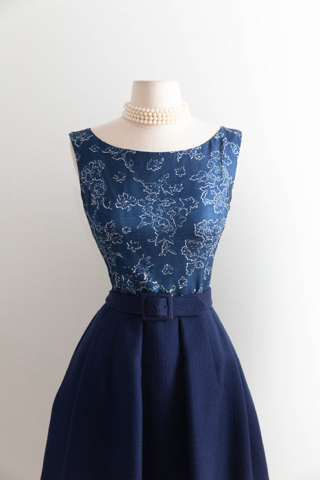 Rare 1960's James Galanos Two Piece Dress And Jacket Set / SM