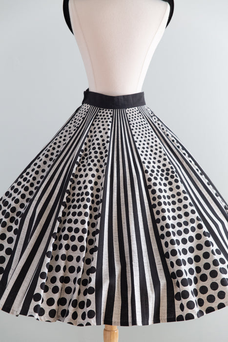 Fantastic 1950's Londy of Mexico Hand Painted Circle Skirt / S