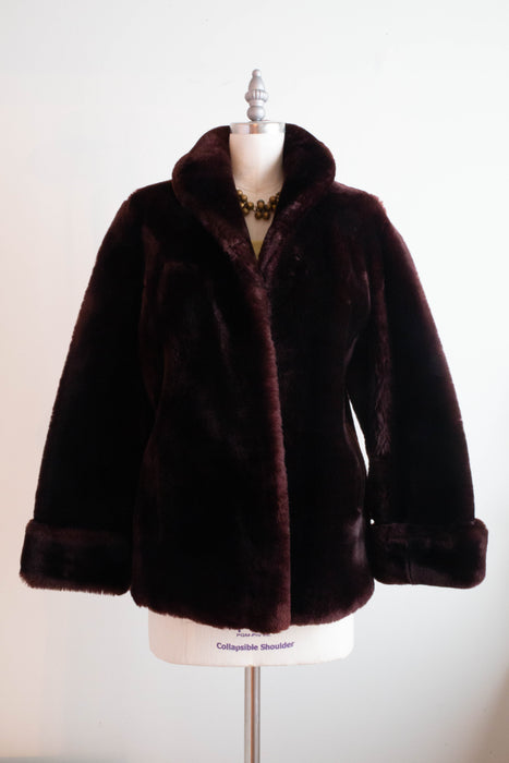 1940's Mahogany Mouton Fur 