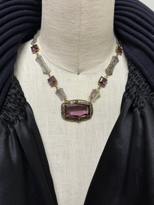 Magnificent 1920s Navy Wool Gabardine Evening Coat with Silk Lining and Fringe Trim / OS