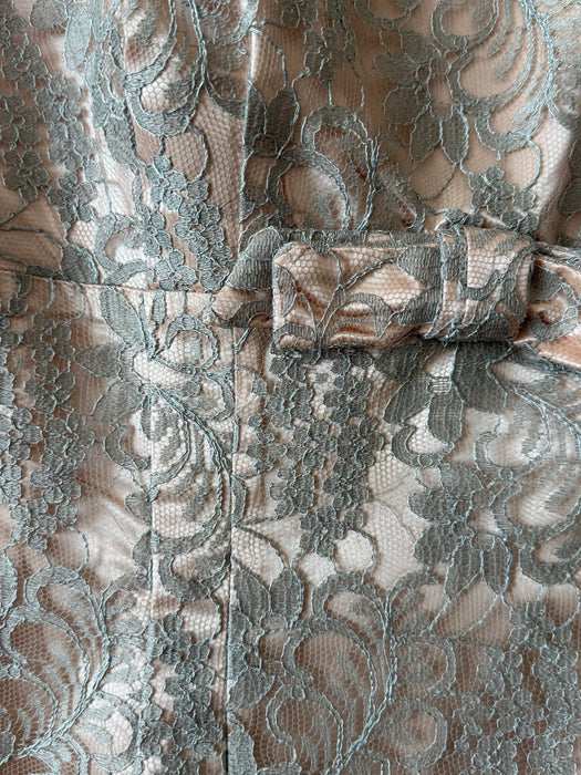 Fabulous 1950's Lace Wiggle Dress With Matching Jacket / SM