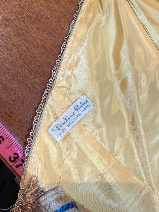 Extraordinary 1950’s Pauline Lake for the Royal Hawaiian Hotel Strapless Evening Dress / Small