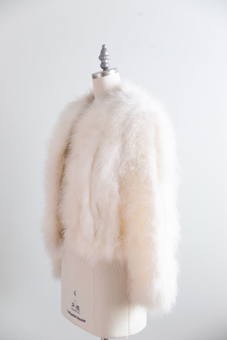 Fabulous Vintage Marabou Jacket From I.Magnin / S