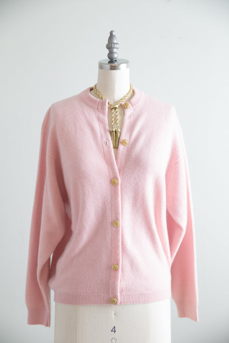Vintage Westaway & Westaway Pure Cashmere Cardigan, Made in Scottland / m