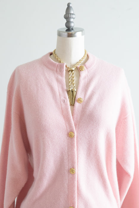 Vintage Westaway & Westaway Pure Cashmere Cardigan, Made in Scottland / m
