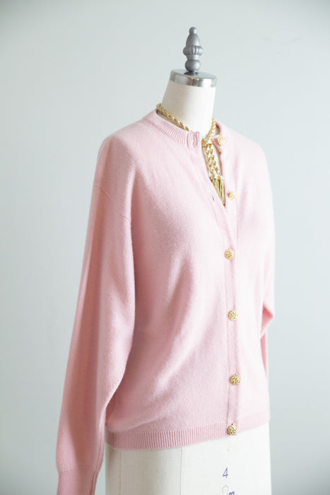 Vintage Westaway & Westaway Pure Cashmere Cardigan, Made in Scottland / m