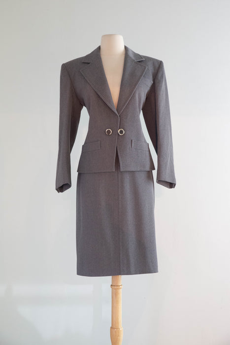 Vintage Yves Saint Laurent “Rive Gauche” Wool Suit, circa late 1970s–early 1980s / SM