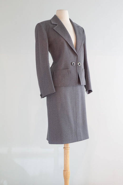 Vintage Yves Saint Laurent “Rive Gauche” Wool Suit, circa late 1970s–early 1980s / SM