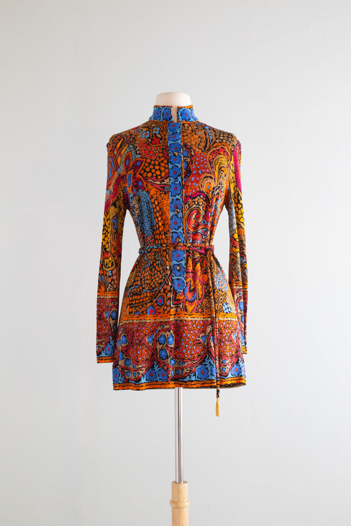 Gorgeous 1970's Leonard Paris Silk Jersey Tunic / Medium – Xtabay