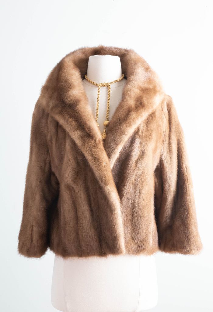 Luxurious 1950's Autumn Haze Mink Fur Jacket / Medium – Xtabay Vintage