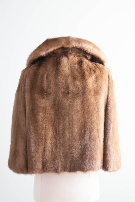 Luxurious 1950's Autumn Haze Mink Fur Jacket / Medium