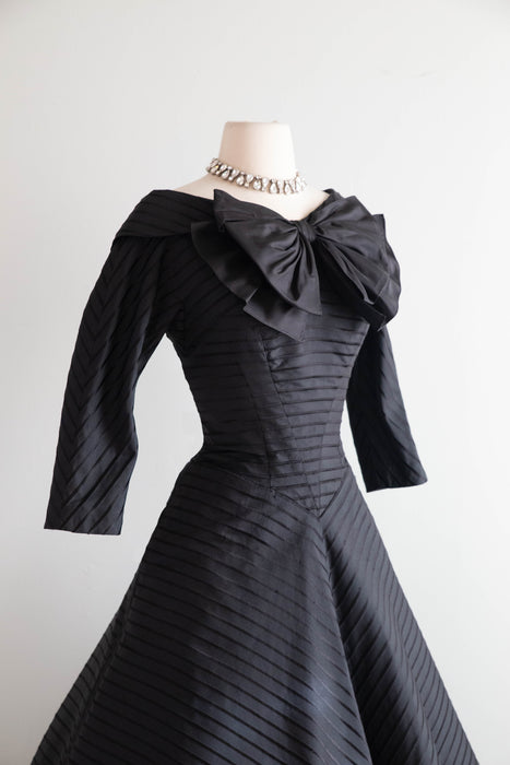 Iconic 1950's New Look Era "Original By Rudolf" Silk Cocktail Dress / M