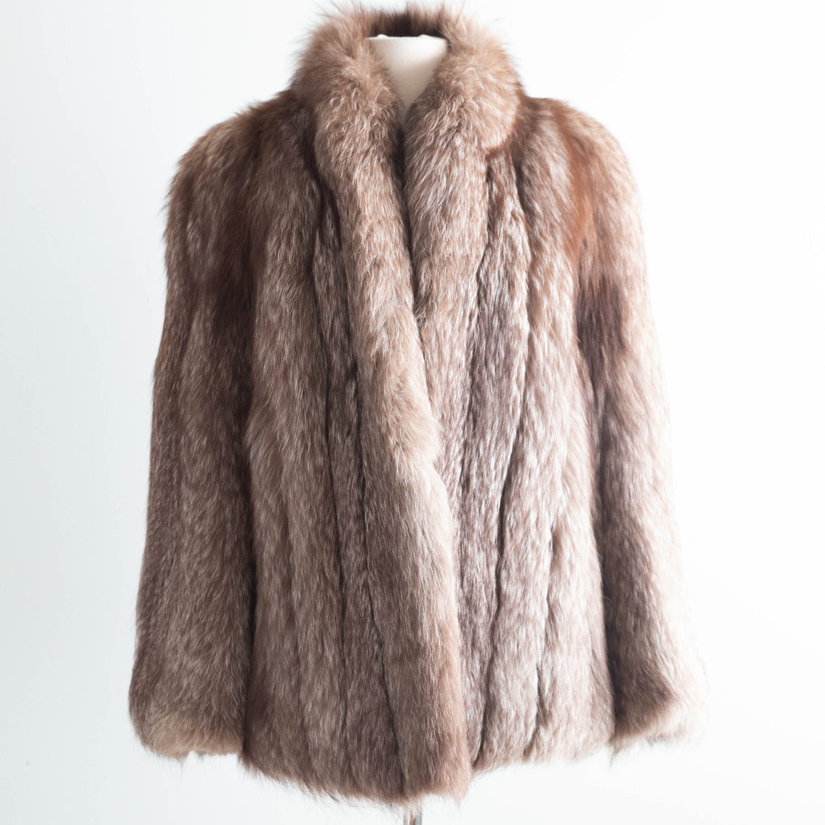 Glamorous 1930's Inspired Fox Fur Chubby Jacket By Edward Hamilton