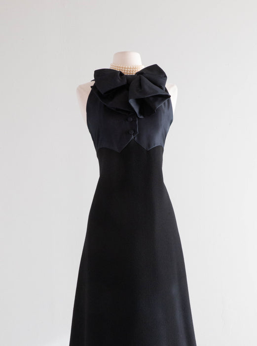 Elegant Late 1960's Geoffrey Beene Black Tie Evening Gown / M – Xtabay Vintage Elegant Late 1960's Geoffrey Beene Black Tie Evening Gown / M – Xtabay Vintage