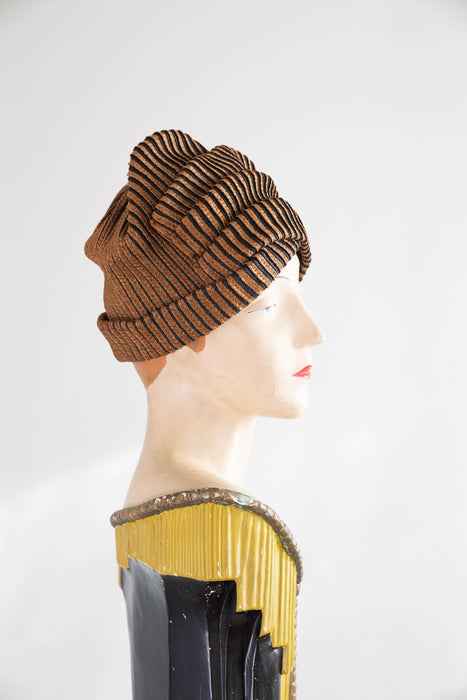 Rare 1960's Christian Dior Chapeaux Sculptural Turban
