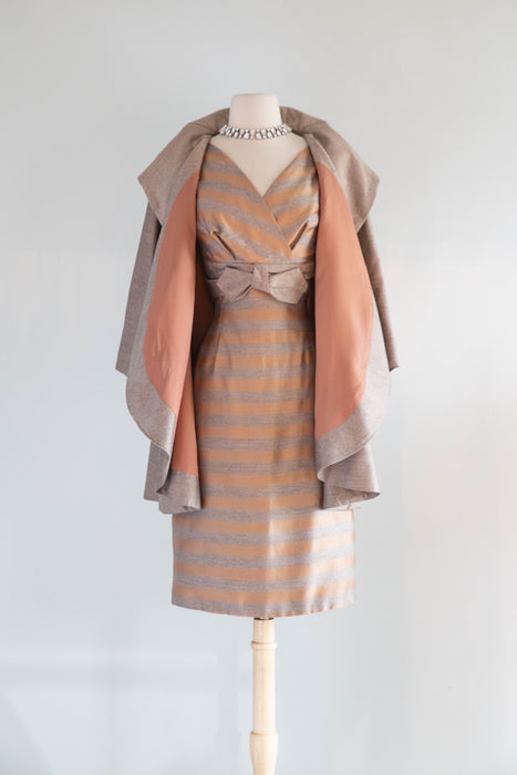 Fabulous 1950's Wiggle Dress & Matching Jacket / M