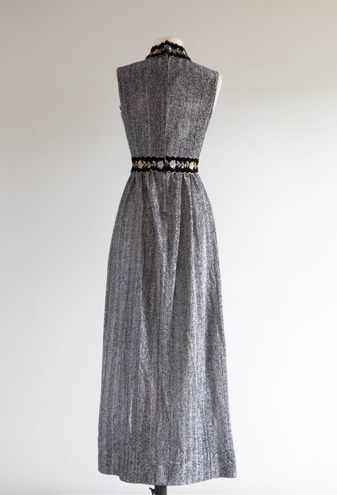 silver lurex maxi dress SHIMMERING Silver MAXI DRESS Silver / S
