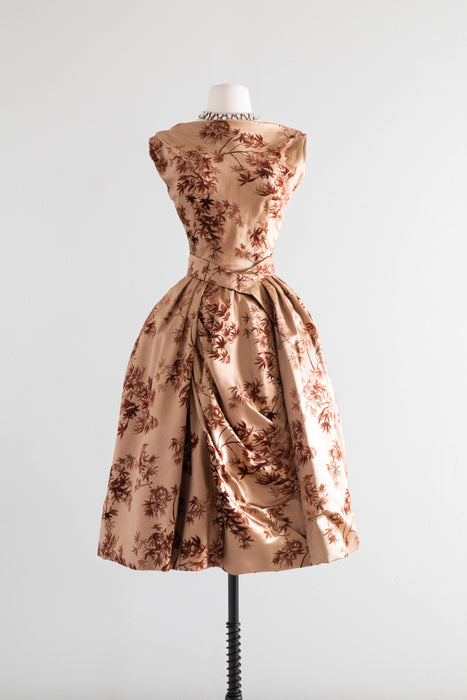 Rare 1950's Designer Cocktail Dress By Gigliola Curiel For Bergdorf Go Xtabay Vintage Rare 1950's Designer Cocktail Dress By Gigliola Curiel For Bergdorf Go Xtabay Vintage
