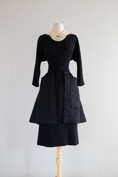 black knee length peplum dress American Living | Black Cap Sleeve Knee Length Peplum Sheath Dress | Women's 4