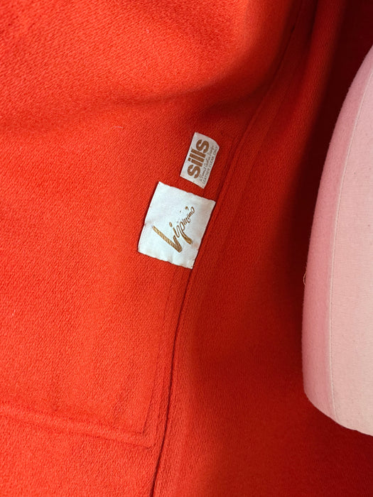 Iconic 1960’s Bonnie Cashin Coat in Persimmon Wool / ML