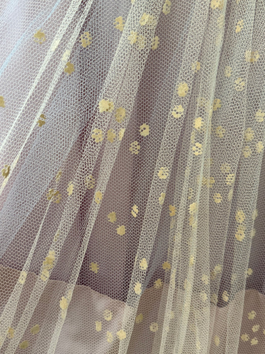 Breathtaking 1950's Hydrangea Haze Strapless Formal Dress / SM