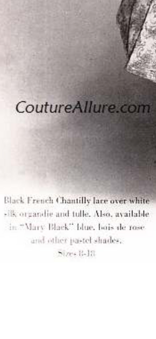 Exquisite Documented 1954 Mary Black Original French Chantilly Lace Cocktail Dress / S