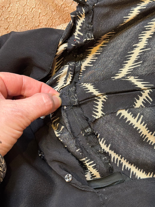 Attributed to Madame Grès “Zebra” Silk Evening Dress, circa 1938, Similar to the gown photographed by George Hoyningen-Huene for Harper’s Bazaar, worn by Lisa Fonssagrives/ S