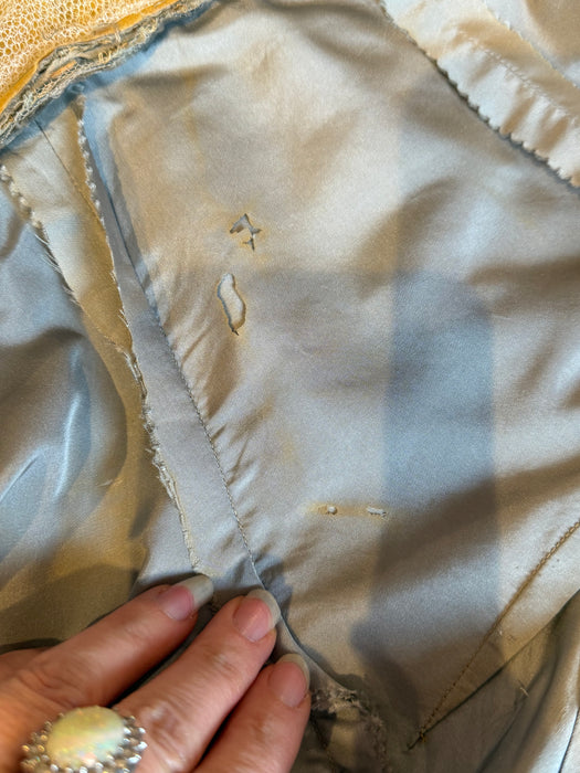 Breathtaking 1950's Werle' Beverly Hills Couture Silk Party Dress / M