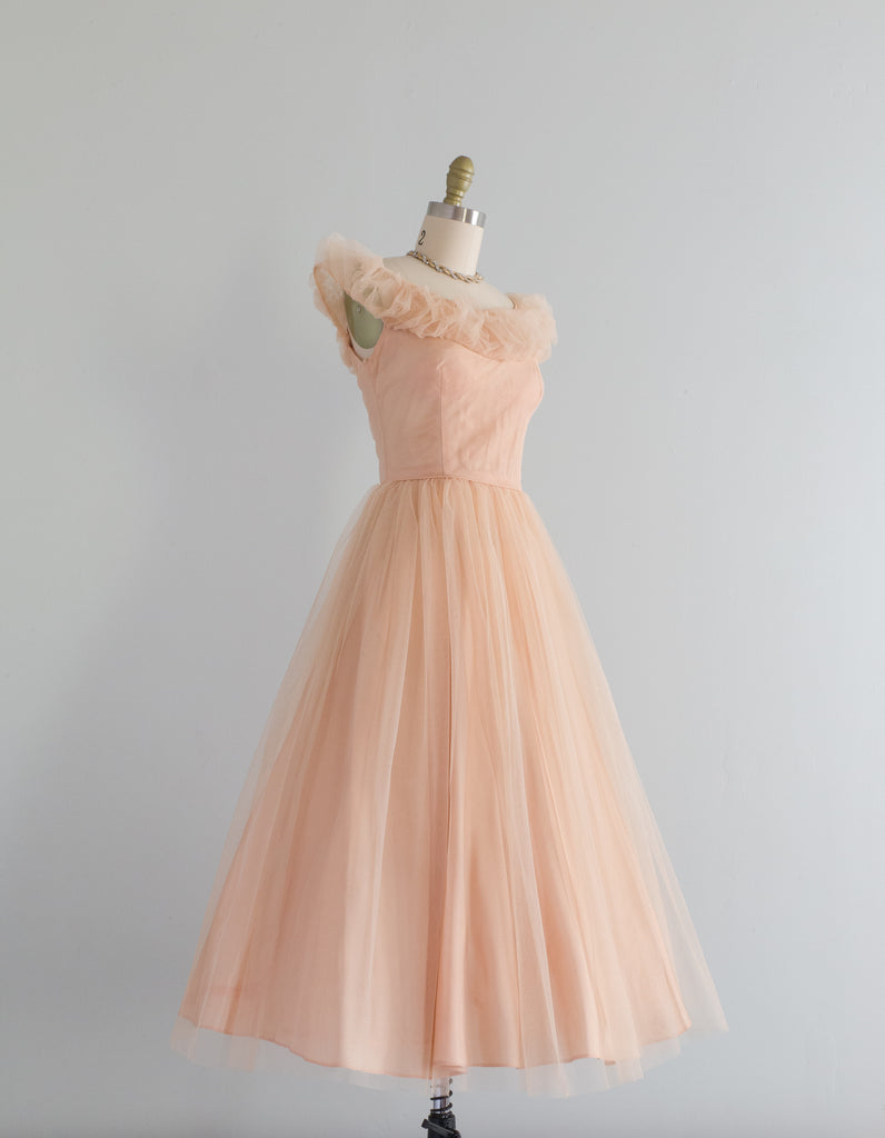 1950's Shell Tulle Ballet Length Party Dress / Small – Xtabay Vintage