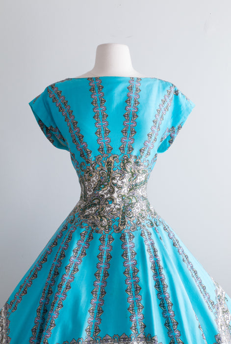 La Dolce Vita 1950's Scuderi of Italy Cotton Dress / SM