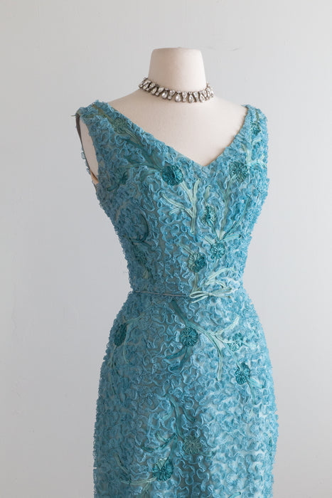 Exquisite 1960's Sara Fredricks Under The Sea Lace Soutache