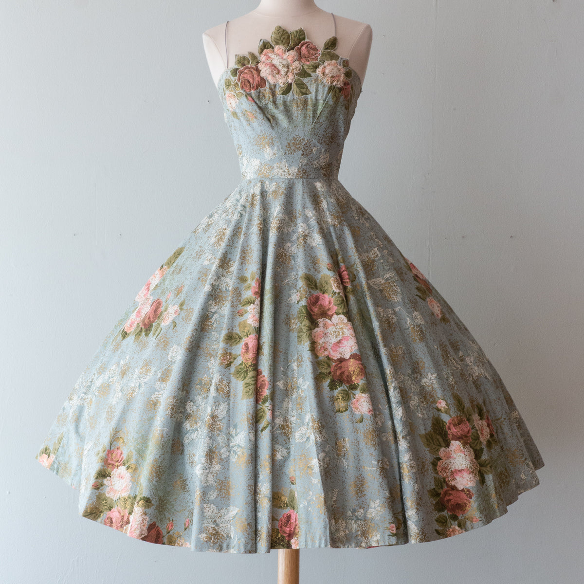 Vintage 1950's Most Beautiful Miami Rose Print Party Dress / Small – Xtabay Vintage