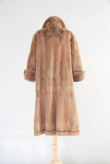 Luxurious 1970’s Birger Christensen Reversible Suede & Mink Coat / M